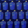 Doctor Who Tardis fabric 50cm Blue Cotton Fabric Quilting Police Public Phone Booth Novelty Fabric Springs Creative CP57124