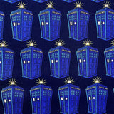 Doctor Who Tardis fabric 50cm Blue Cotton Fabric Quilting Police Public Phone Booth Novelty Fabric Springs Creative CP57124