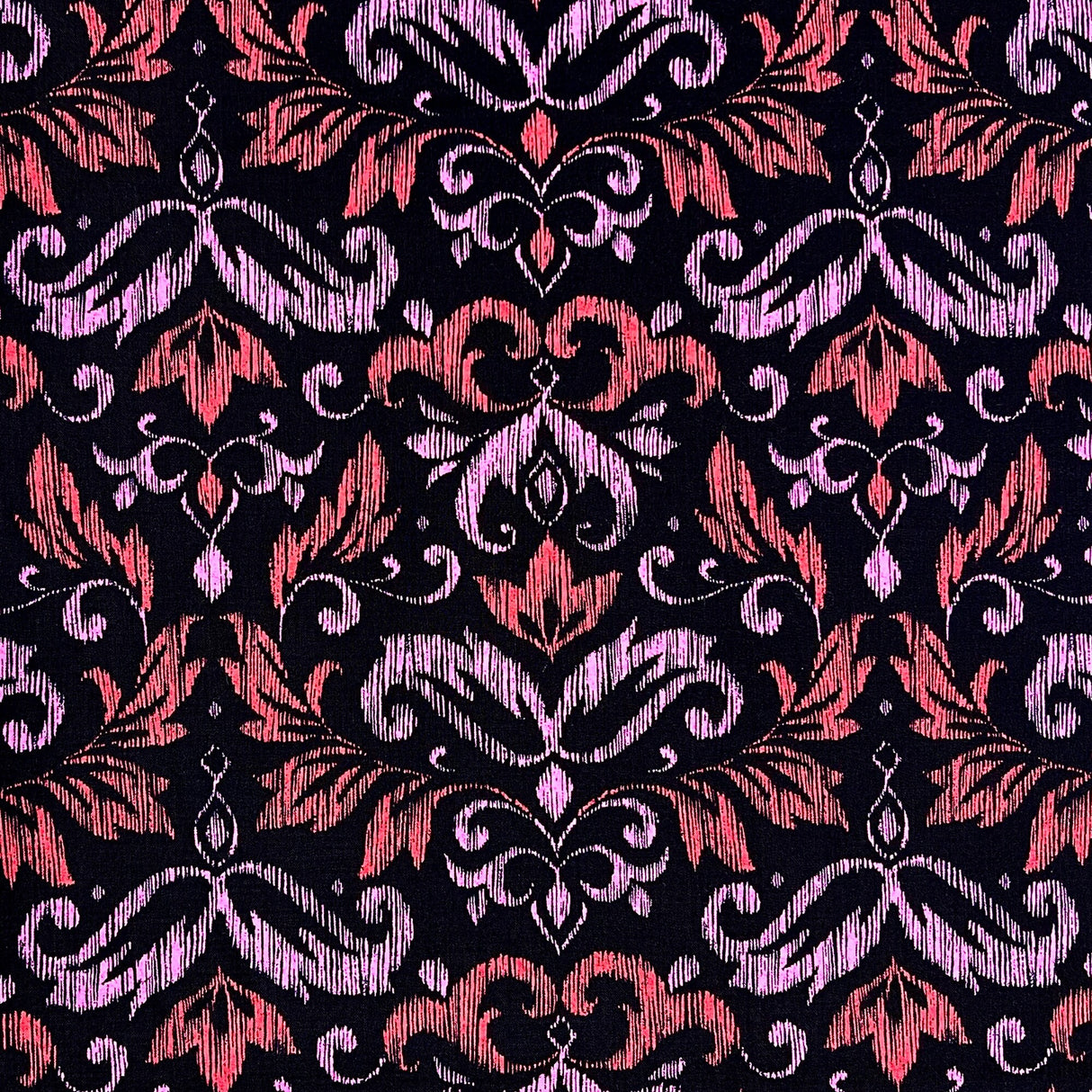 Michael Miller fabric Blooming Damask Red Quilting 100% Cotton fabric CX6904-Red
