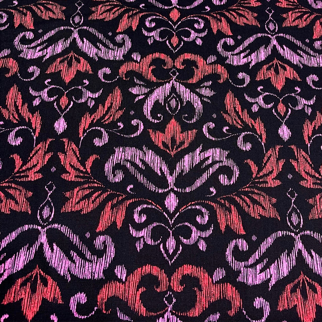 Michael Miller fabric Blooming Damask Red Quilting 100% Cotton fabric CX6904-Red