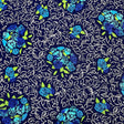Blue Floral Navy Fabric Roses Nosegay Bouquet Quilting 100% Cotton fabric 50cm by Michael Miller Fabrics CX6902-Blue