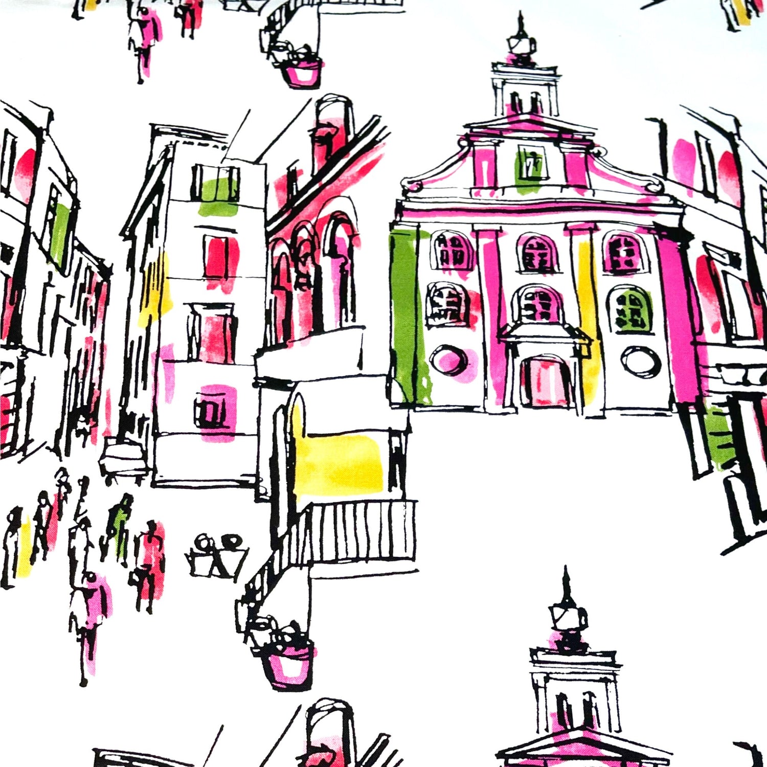 On the Town fabric Red Quilting 100%Cotton Michael Miller fabric CX-6901-Red