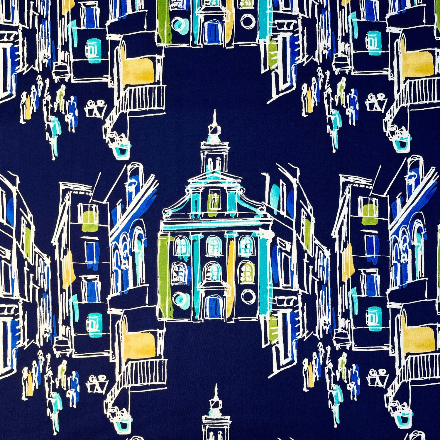 On the Town fabric Navy Quilting 100%Cotton Michael Miller fabric CX-6901-Navy