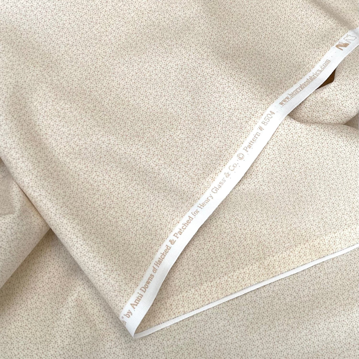 Tan floral fabric Peace on Earth Quilting 100% Cotton fabric Henry Glass 8504.44