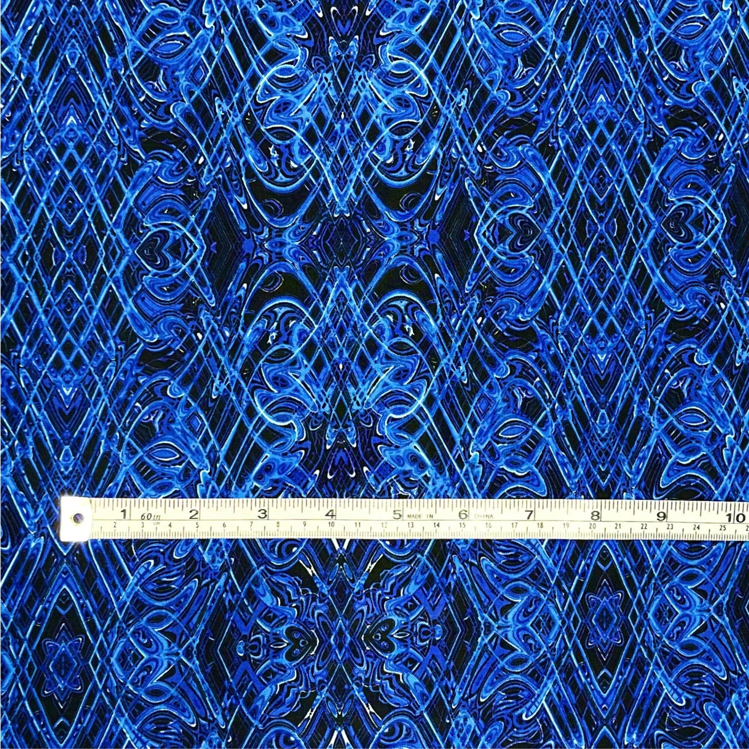 Kismet Blue swirl fabric Geometric Quilt fabric Paula Nadelstern for Benartex