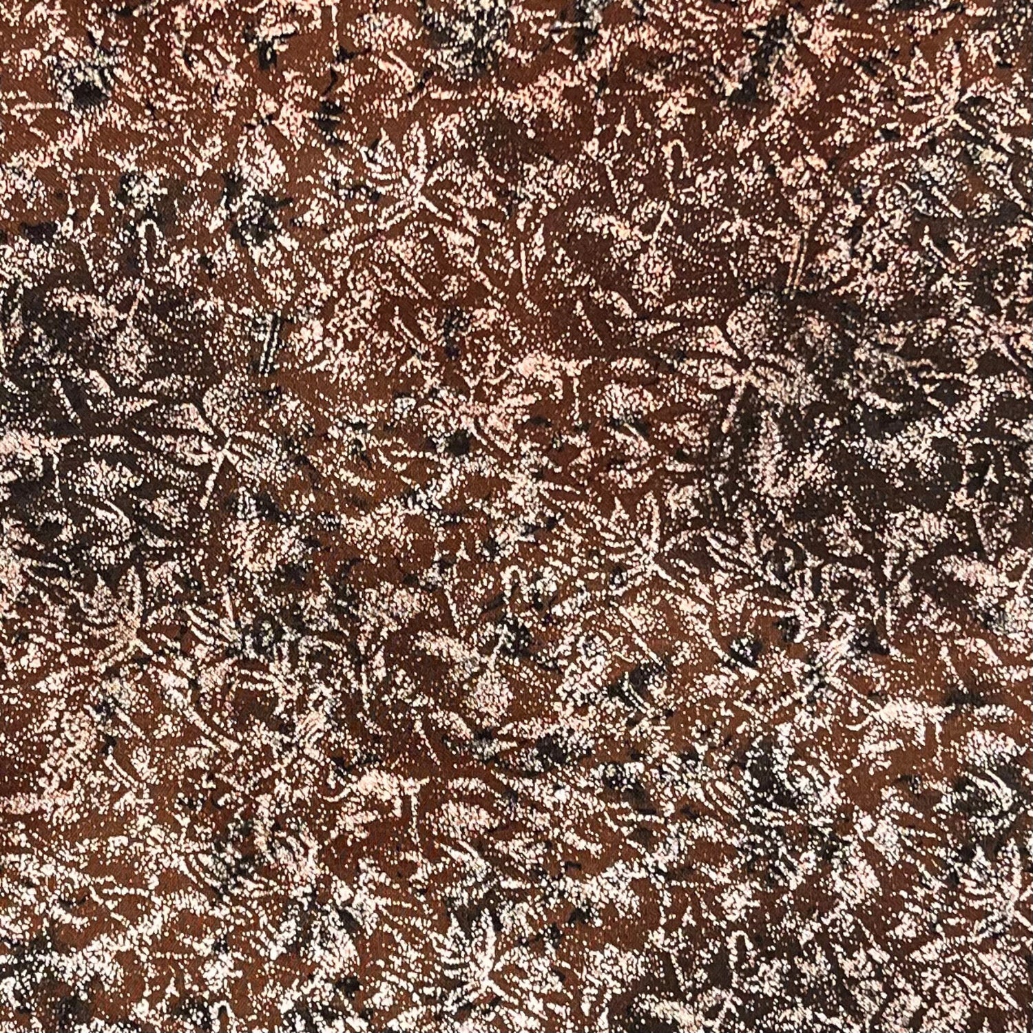 Michael Miller Fairy Frost with Pearlised Metallic Cotton Blue Fabric CM0376-Chocolate