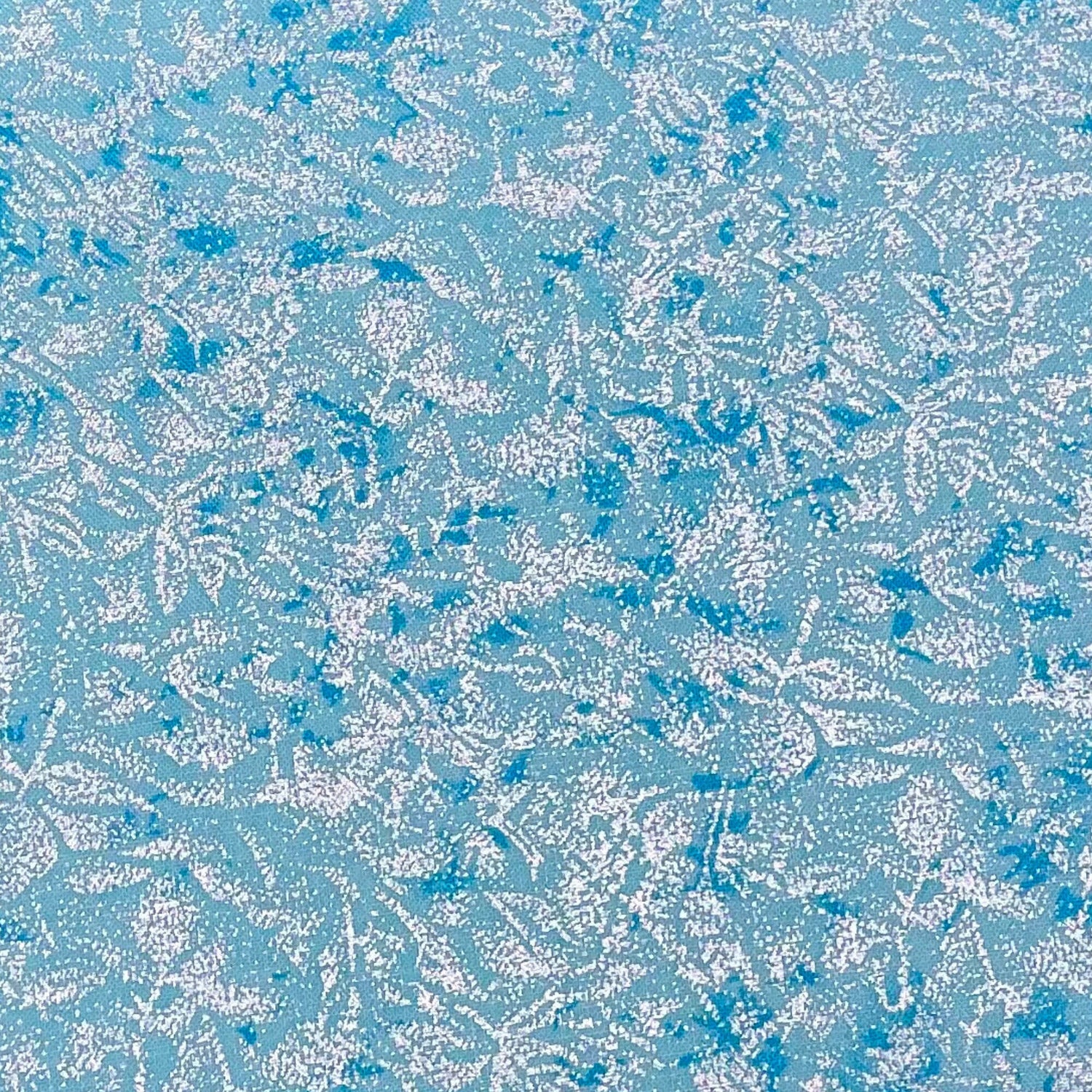 Fairy Frost Fabric Michael Miller with Pearlised Metallic Cotton Light Blue Fabric CM0376-Cari
