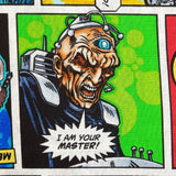 Doctor Who fabric Daleks Davros Villians 31cm Multi 100% Craft Cotton Quilting Novelty Licensed Fabric by Springs Creative CP54493