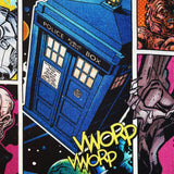 Doctor Who fabric Daleks Davros Villians 31cm Multi 100% Craft Cotton Quilting Novelty Licensed Fabric by Springs Creative CP54493