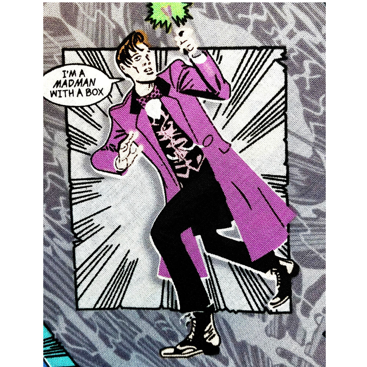 Doctor Who fabric 50cm Mad Man with a Box Multi Cotton Fabric Quilting Novelty Fabric Springs Creative