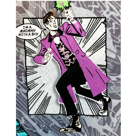 Doctor Who fabric 50cm Mad Man with a Box Multi Cotton Fabric Quilting Novelty Fabric Springs Creative