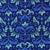 Michael Miller fabric Blooming Damask Blue Quilting 100% Cotton fabric CX6904-Blue