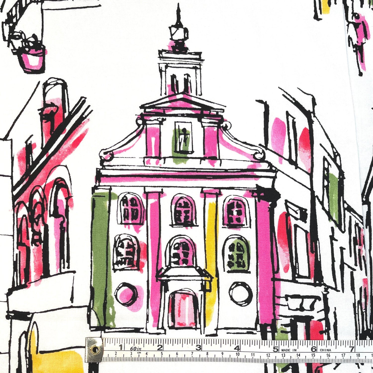 On the Town fabric Red Quilting 100%Cotton Michael Miller fabric CX-6901-Red