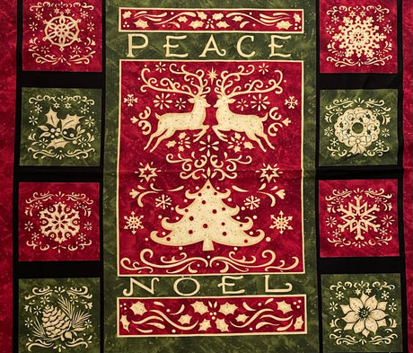 Noel Fabric Panel - Christmas Delight by Benartex BT03610-99