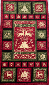 Noel Fabric Panel - Christmas Delight by Benartex BT03610-99