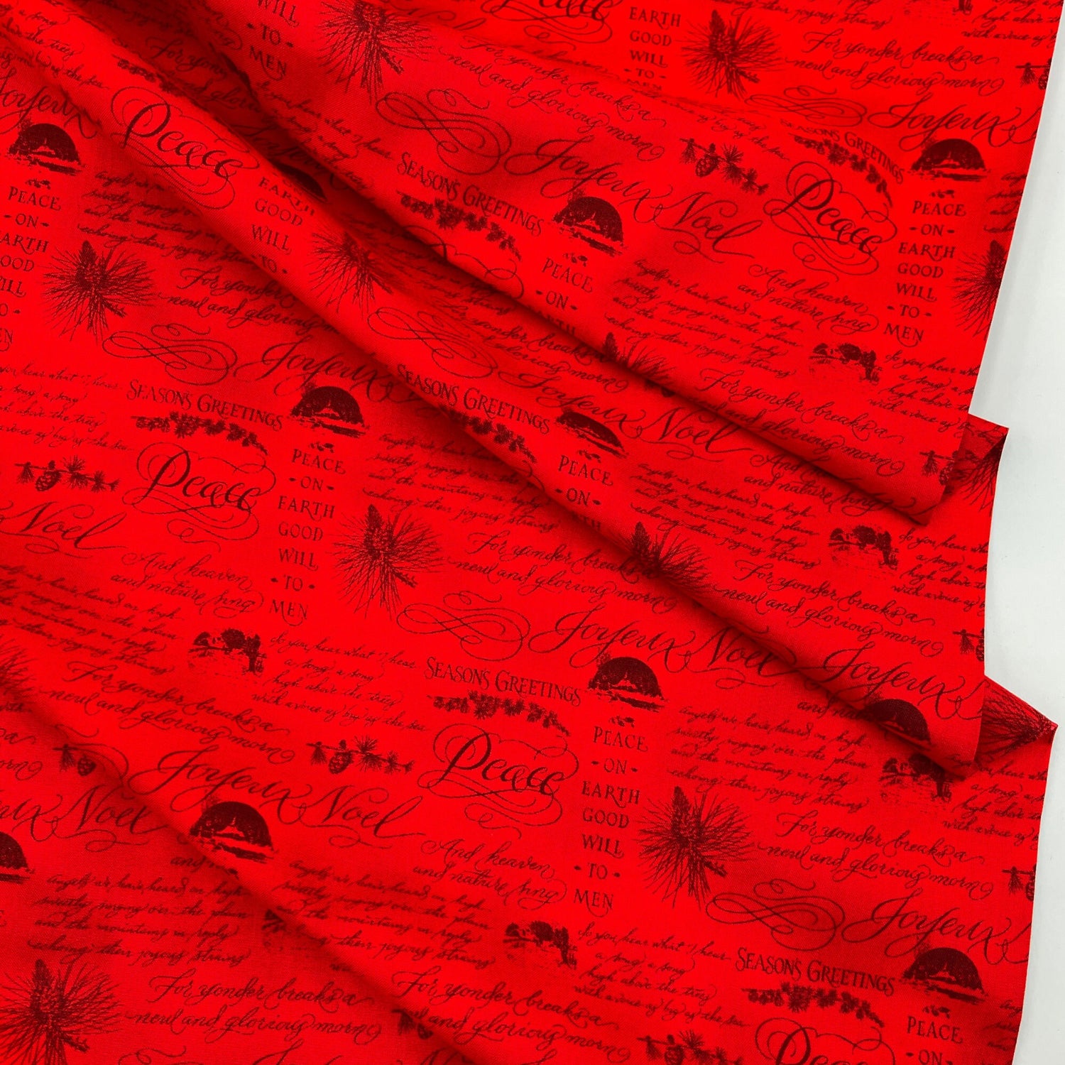 Christmas Elegance fabric Christmas Cotton Quilting Craft Red fabric Henry Glass HG9935-88