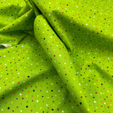 Polka Dots fabric Green Frightful Delightful Halloween Celebration fabric Cotton Quilting fabric HG9903G-66