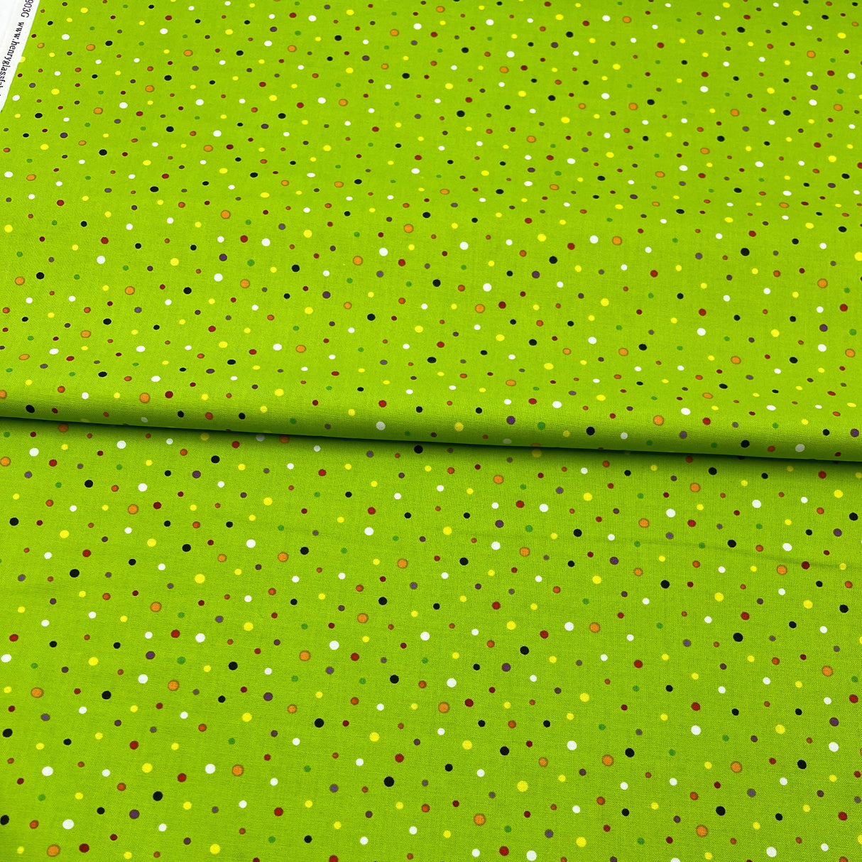 Polka Dots fabric Green Frightful Delightful Halloween Celebration fabric Cotton Quilting fabric HG9903G-66