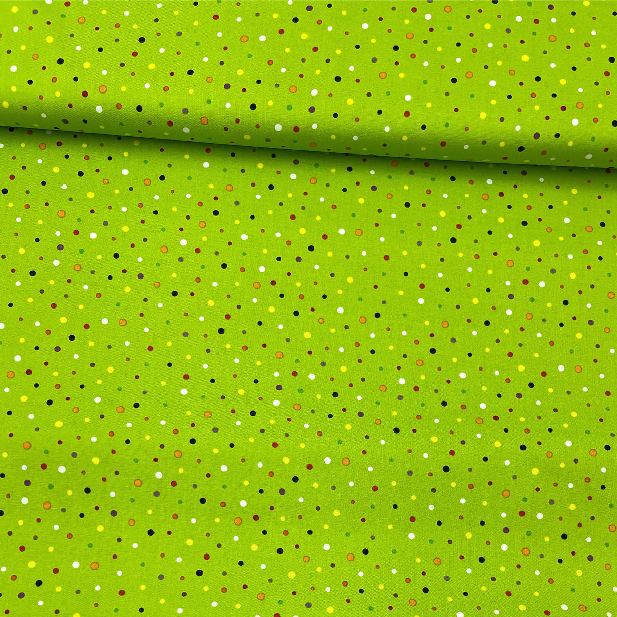 Polka Dots fabric Green Frightful Delightful Halloween Celebration fabric Cotton Quilting fabric HG9903G-66