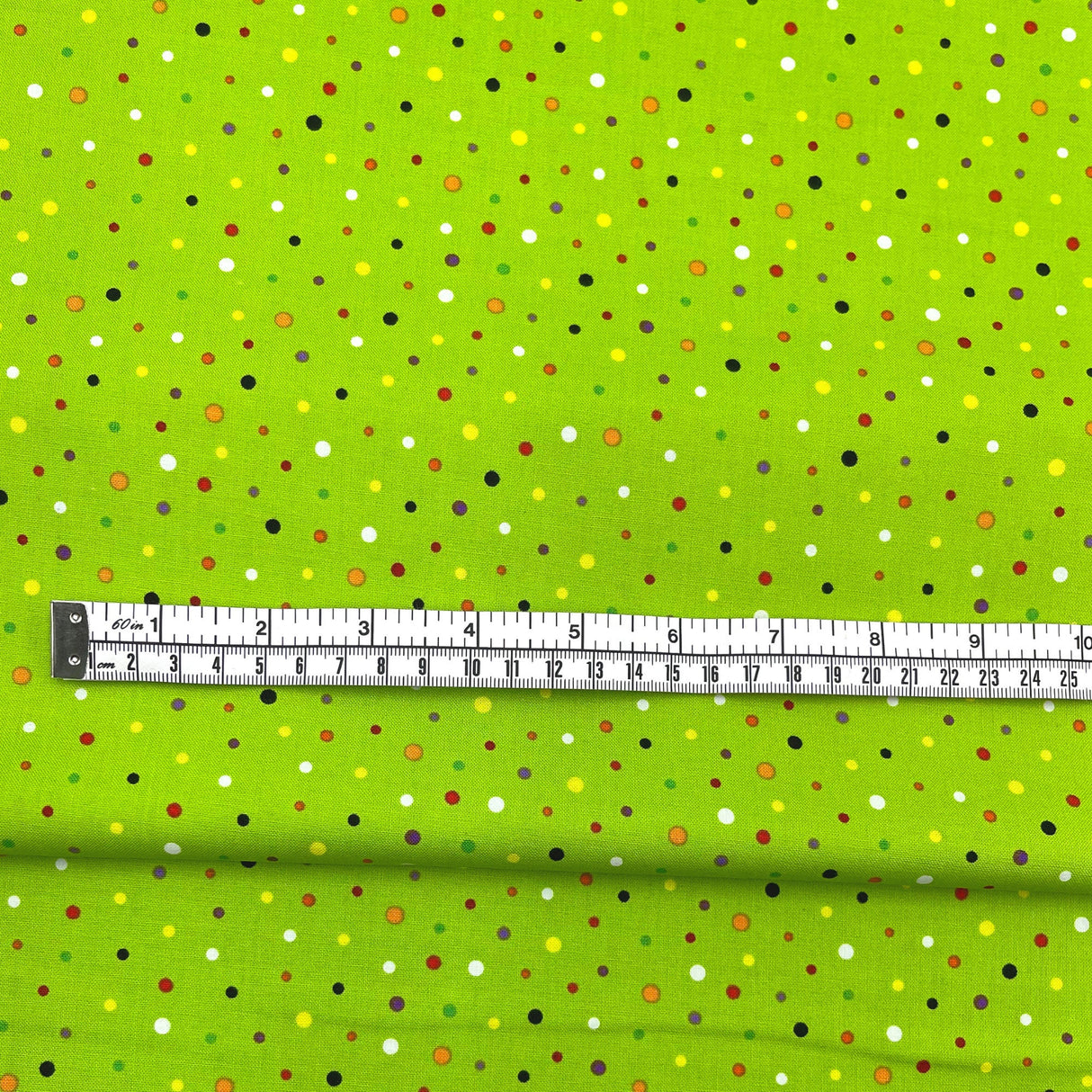 Polka Dots fabric Green Frightful Delightful Halloween Celebration fabric Cotton Quilting fabric HG9903G-66