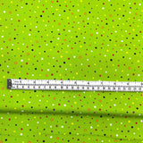 Polka Dots fabric Green Frightful Delightful Halloween Celebration fabric Cotton Quilting fabric HG9903G-66