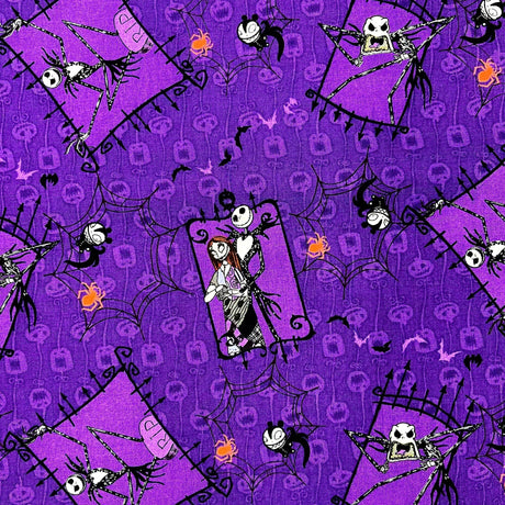 Nightmare Before Christmas fabric Jack Skellington, Sally Disney Sewing Cotton Quilting fabric Springs Creative
