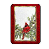 A Festive Season Fabric Panel - Red Cardinals by Benartex BT-2640.07