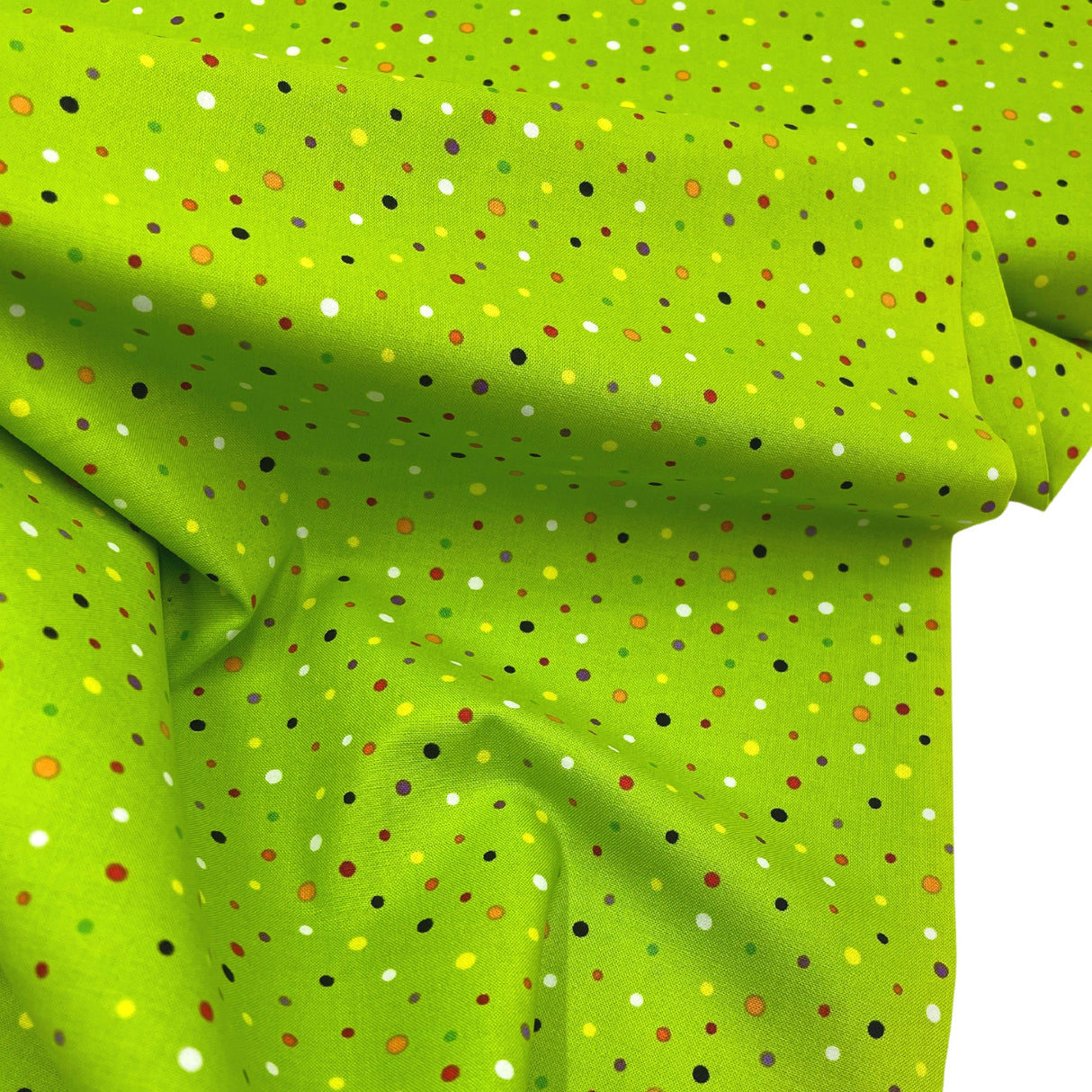 Polka Dots fabric Green Frightful Delightful Halloween Celebration fabric Cotton Quilting fabric HG9903G-66