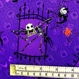 Nightmare Before Christmas fabric Jack Skellington, Sally Disney Sewing Cotton Quilting fabric Springs Creative