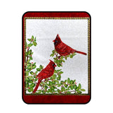 A Festive Season Fabric Panel - Red Cardinals by Benartex BT-2640.07