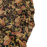 Christmas Splendor fabric, Black, Gold metallic, Quilt, Craft, Cotton, Quilters fabric HG8321-Black