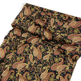 Christmas Splendor fabric, Black, Gold metallic, Quilt, Craft, Cotton, Quilters fabric HG8321-Black