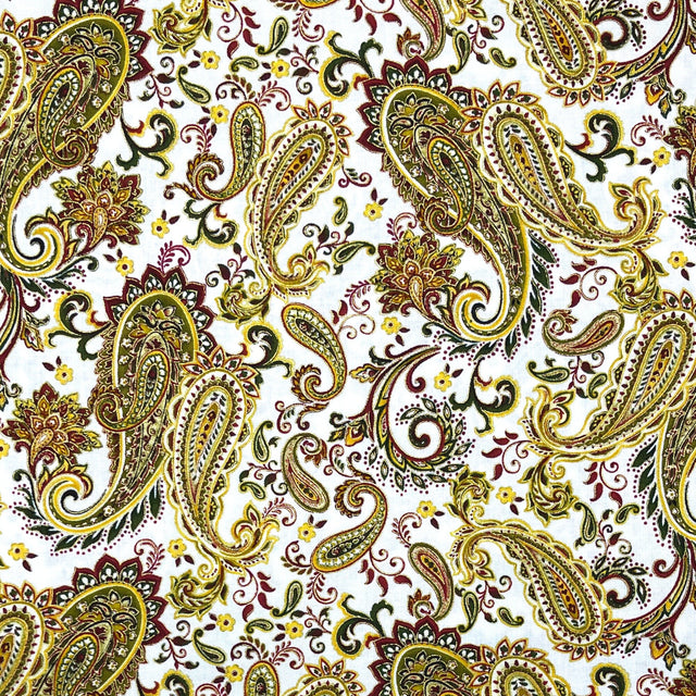 Christmas Splendor fabric, Gold metallic, Quilt, Craft, Cotton, Quilters fabric HG8321-44