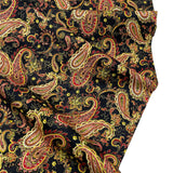 Christmas Splendor fabric, Black, Gold metallic, Quilt, Craft, Cotton, Quilters fabric HG8321-Black