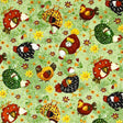 Chickens on grass fabric, Country Meadow, farm animals Country Scene HG6872-66