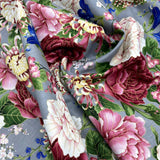 Floral fabric Sakura Japanese Geisha, Chong a Hwang, Timeless Treasures CM6158GREY