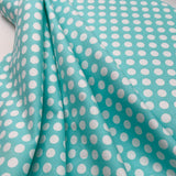 Polka Dots, Turquoise fabric, Vintage Quilting Fabric, Michael Miller fabric CX1492Ocean