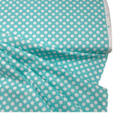 Polka Dots, Turquoise fabric, Vintage Quilting Fabric, Michael Miller fabric CX1492Ocean