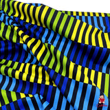 Color Bars Cotton Quilting Fabric, Jane Sassaman PWJS062-Navy