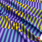 Color Bars Fabric, Cotton Quilting Fabric, Jane Sassaman PWJS062-Mauve