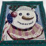 Christmas Snowman Tapestry Panel (43cm x 43cm)