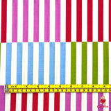 Color Bars Cotton Quilting Fabric, Jane Sassaman PWJS062-Fuchsia