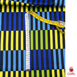 Color Bars Cotton Quilting Fabric, Jane Sassaman PWJS062-Navy