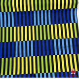 Color Bars Cotton Quilting Fabric, Jane Sassaman PWJS062-Navy