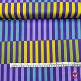 Color Bars Fabric, Cotton Quilting Fabric, Jane Sassaman PWJS062-Mauve