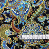 Alexandria Black fabric, Timeless Treasures, Craft Cotton Quilters fabric TT-CM4592