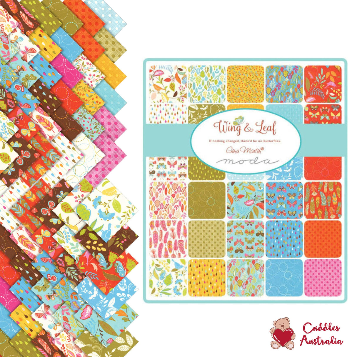 Wing and Leaf Jelly Roll, 40 2.5x44-inch fabric strips, Moda Fabrics, Gift ideas, Quilting Cotton Fabric 10060JR