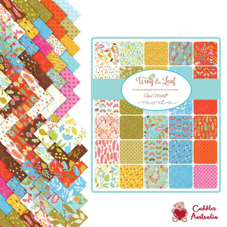 Wing and Leaf Jelly Roll, 40 2.5x44-inch fabric strips, Moda Fabrics, Gift ideas, Quilting Cotton Fabric 10060JR