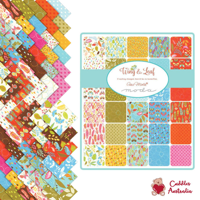 Wing and Leaf Jelly Roll, 40 2.5x44-inch fabric strips, Moda Fabrics, Gift ideas, Quilting Cotton Fabric 10060JR