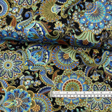 Alexandria Black fabric, Timeless Treasures, Craft Cotton Quilters fabric TT-CM4592